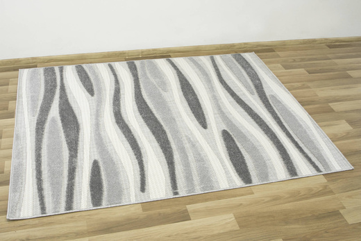 Dywan Sznurkowy Stella D408A l.grey/d.grey Szary Srebrny Krem