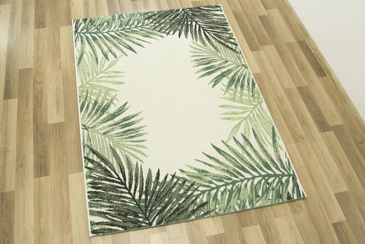 Dywan Sznurkowy Syrena 19435/62 Liście Palmy Butelkowa Zieleń