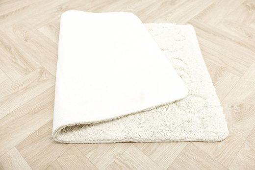 Dywanik Łazienkowy Antypoślizgowy Marika Cream Krem Kwiaty