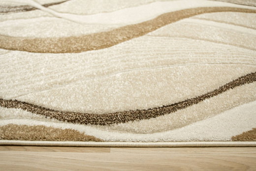 Dywan Amelia B178A cream/beige Beżowy Brązowy Wstęgi Fale
