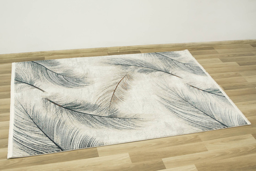 Dywan Oriental 4467 bone/oil green Butelkowa Zieleń Krem Piórka