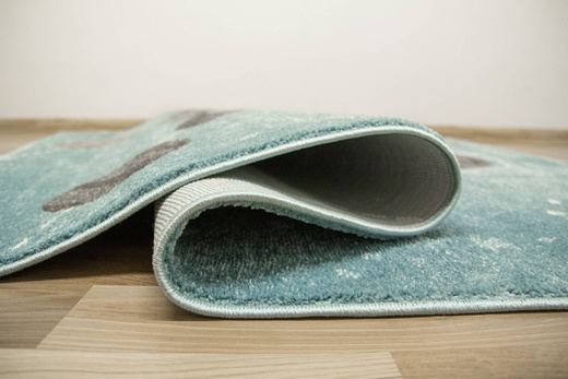 Dywan Lima F495A blue/l.grey Pastelowy Niebieski Szary Planety