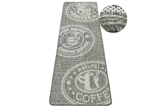 Antypoślizgowy Dywan FLEX 1907/P91 Brąz Szary Coffee