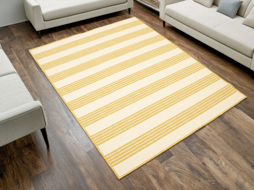 Dywan Dwustronny Sznurkowy Brussels 205617/10710 ochre musztardowy Outdoor