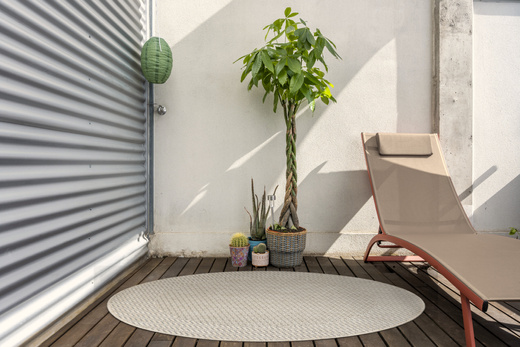 Okrągły Dywan Sznurkowy Jeans 19242/P01 Koło Beż Krem Jodełka