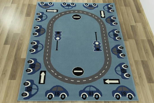 Dywan Kids 531825/94922 sky/blue Autka