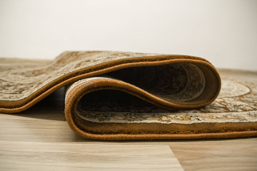 Owalny Dywan Super Rose 3619A brown/brown Ornament Brąz Beż Krem