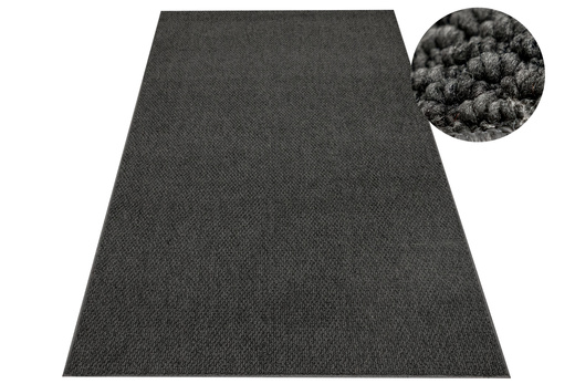 Dywan Pętelkowy New Topaz 79 Antracyt Gruby Splot Gruby Filc