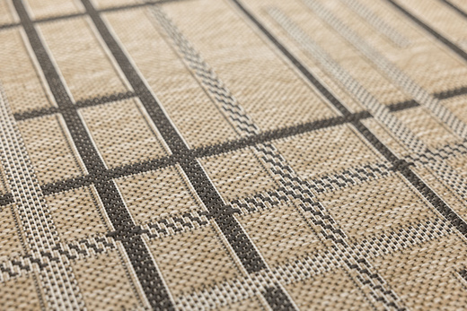 Dywan Sznurkowy Antypoślizgowy Flex 19507/P01 Beż Grafitowy w Kreski Paski