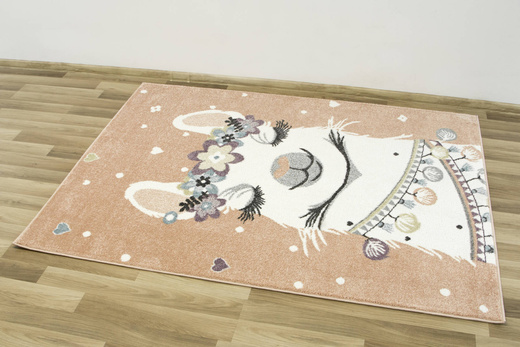 Dywan Dziecięcy Lima C882A rose/cream Róż Krem Lama