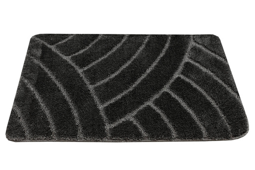 Dywanik Łazienkowy Antypoślizgowy Sash Dark Grey Ciemny Szary Pasy