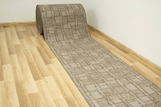 Dwustronny Sznurkowy Chodnik Brussels 205467/10210 Coffee Krem Beż szerokość 80 cm