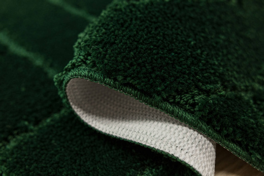 Dywanik Łazienkowy Antypoślizgowy Lotus Dark Green Butelkowa Zieleń Cegiełka