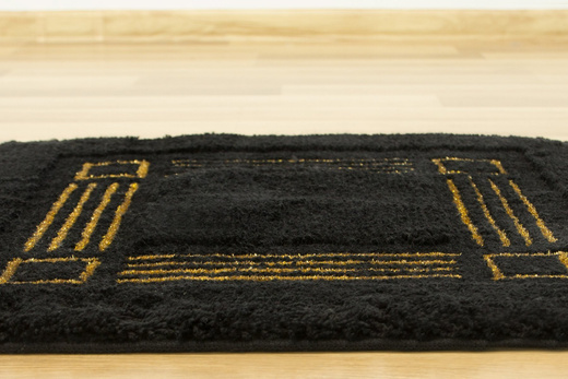 Dywanik do łazienki Jarpol Petra Lurex 51 Czarny