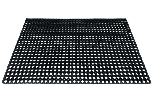 Mata Przerostowa Na Place Zabaw Ażurowa Gumowa Czarny