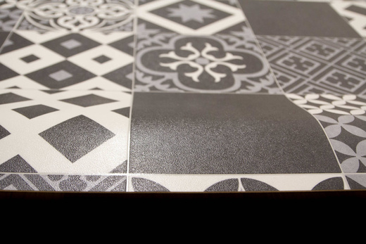 Wykładzina PCV Plaza Amadora 990D Płytki Patchwork Mozaika szerokość 2,5 m
