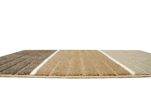 Komplet 2-częściowy Łazienkowy Como Beige Beżowy Krem Pasy