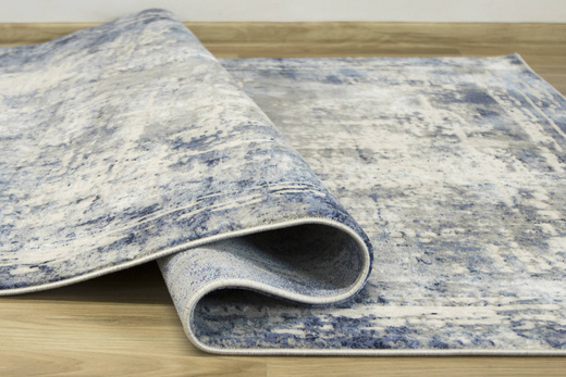 Dywan Verano C464A m grey/l.blue Niebieski Szary Krem Dwupoziomowy