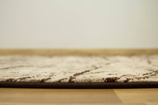 Chodnik Lapiso 400 cream/brown Brąz Beż Liście szerokość 100 cm