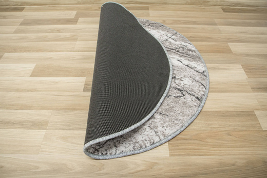 Okrągły Dywan Aqua Marble 19 Szary Antypoślizgowy