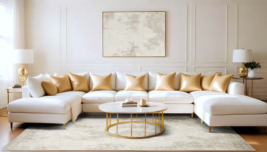 Dywan Illusion H019A cream HB/vizon Beż Krem Ornament