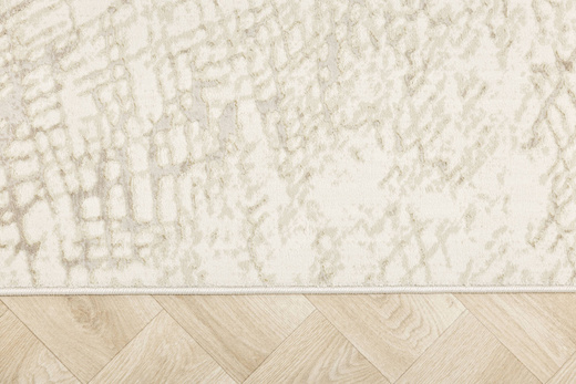 Lśniący Dywan Allora Plus D913A cream/cream Beż Krem Złoty Beton