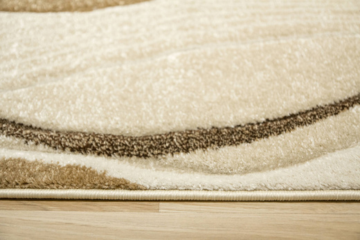 Dywan Amelia B178A cream/beige Beżowy Brązowy Wstęgi Fale