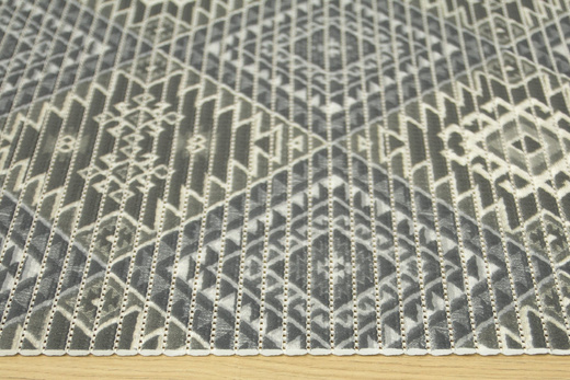 Mata Łazienkowa Softy-tex 827 patchwork romby aztec szary szerokosć 65 cm