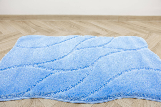 Dywanik Łazienkowy Antypoślizgowy Honey Light Blue Błękitny