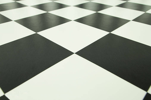 Wykładzina PCV Zebra York T99 szerokość 1,5 m Szachownica