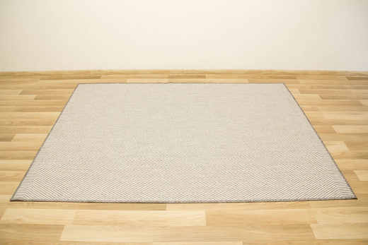 Dywan Dwustronny Sznurkowy Brussels 205150/10010 Silver Kratka Szary Krem Outdoor