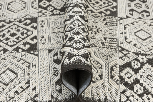 Antypoślizgowy Dywan FLEX 19636/91 Brąz Beż Patchwork