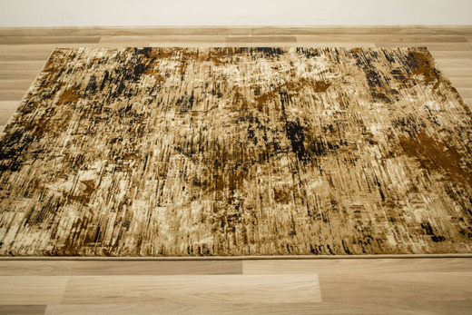 Dywan Super Rose 9187A Gold/Beige Beż Czarny Przecierany