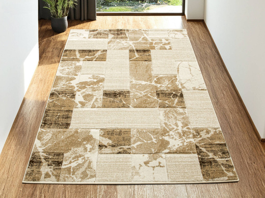 Dywan Amelia B171A cream/beige Beżowy Brązowy Kwadraty