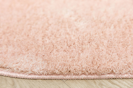Dywan Okrągły Shaggy Antypoślizgowy Malmo Różowy