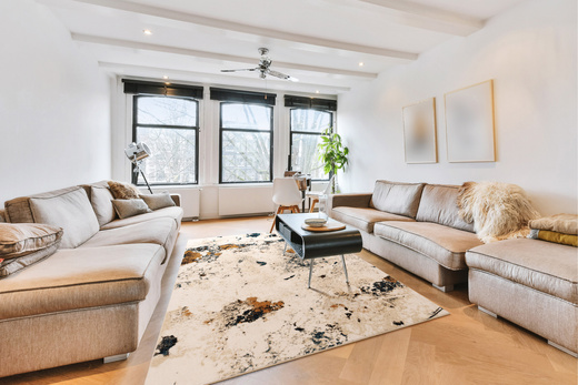 Wełniany Dywan Isfahan Clario Krem Marmur Terrazzo Beż