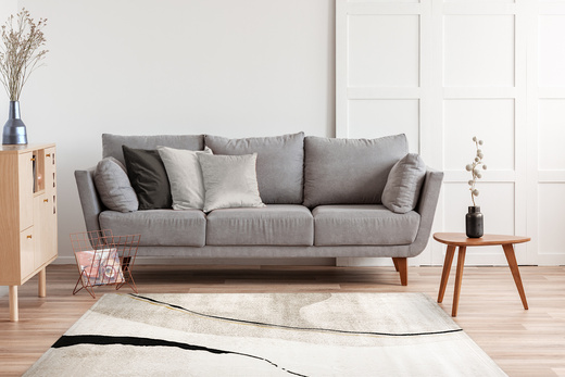 Dywan Kashmir KR143S Vizon/Black Marmur Czarny Złoty Abstrakcja