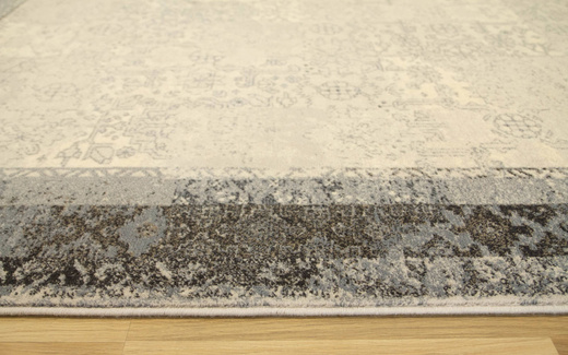 Wełniany Dywilan Moon Lumena Silver Szary Niebieski