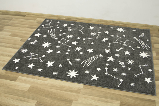 Dywan Lima 9572A d.grey/cream Szary Kremowy Gwiazdy Nocne Niebo
