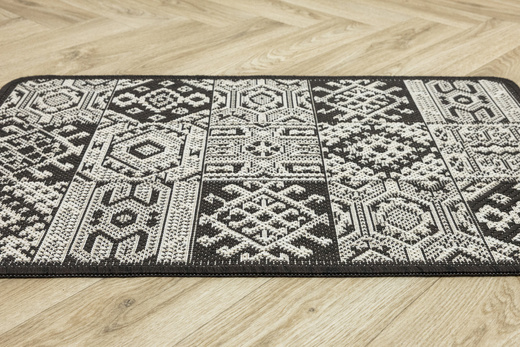 Antypoślizgowy Dywan FLEX 19636/91 Brąz Beż Patchwork