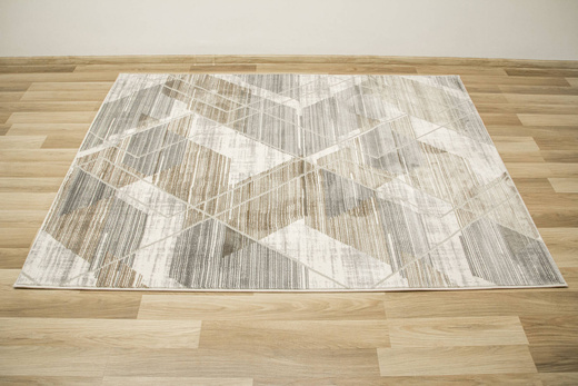 Dywan Adana J0065 Gray Szary Beż Romby