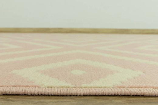 Dywan LUNA 503572/85822 romby różowe