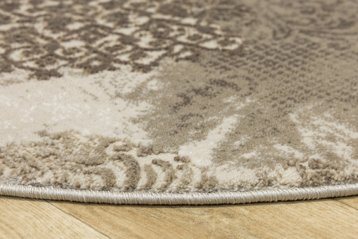 Okrągły Dywan Galya GAK11A brown/brown Beż Krem Boutique