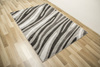 Dywan Amelia C012B grey/black Szary Czarny Fale
