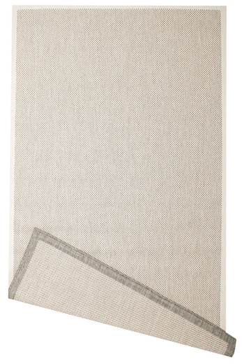 Dywan Dwustronny Sznurkowy Brussels 205014/10010 Silver Romby Kratka Outdoor