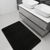 Dywanik Łazienkowy Antypoślizgowy Sara Black Czarny Fale