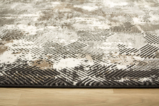 Dywan Studio E621A Szary Czarny Beż Tynk