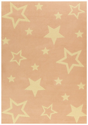 Dywan KIDS 533744/85822 gwiazdki pastelowy pudrowy róż