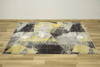 Dywan Victoria B885A grey/yellow Trójkąty Żółty Szary Przecierany