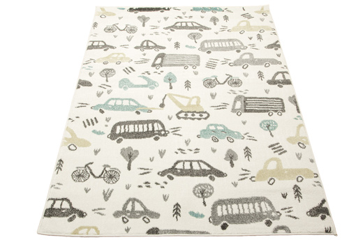 Dywan Dziecięcy Lima G762A cream/d.grey Samochody Krem Szary